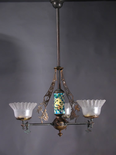 Thackera and Company 3-Light  Aesthetic Gas Chandelier